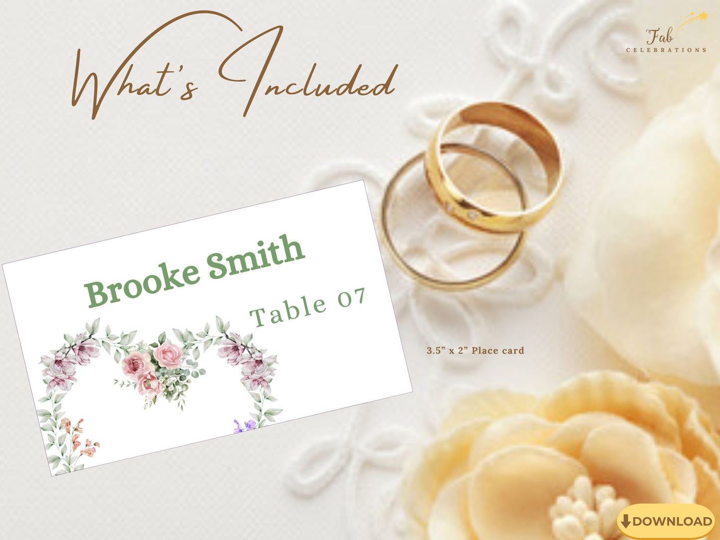 Ivory wedding invitations rustic French style design with elegant floral heart and romantic details perfect for countryside garden ceremonies.
