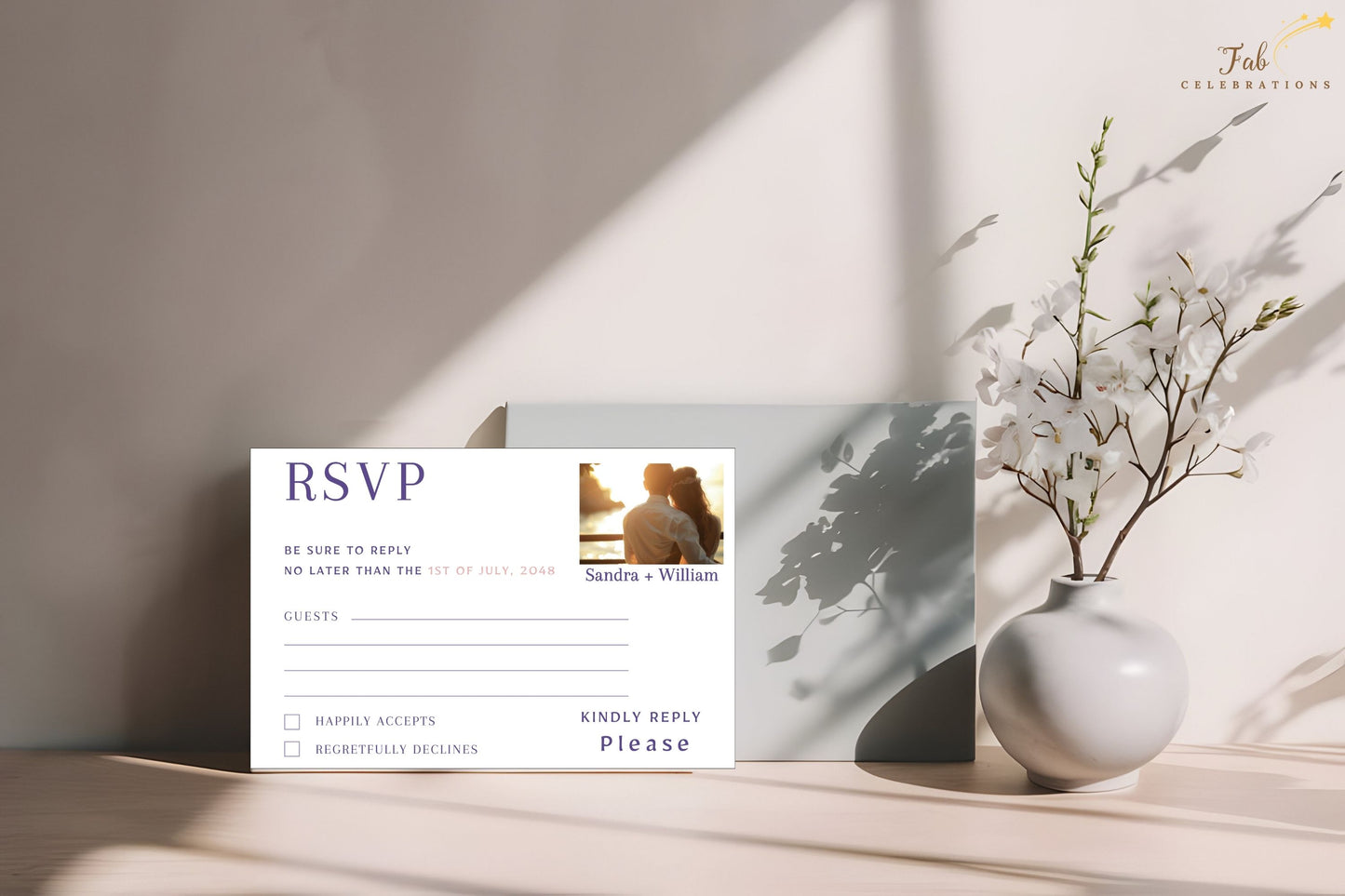 Boho heart wedding invitations editable Canva preview displaying flexible text, color and font options, ideal for DIY brides seeking rustic elegance in their wedding stationery.