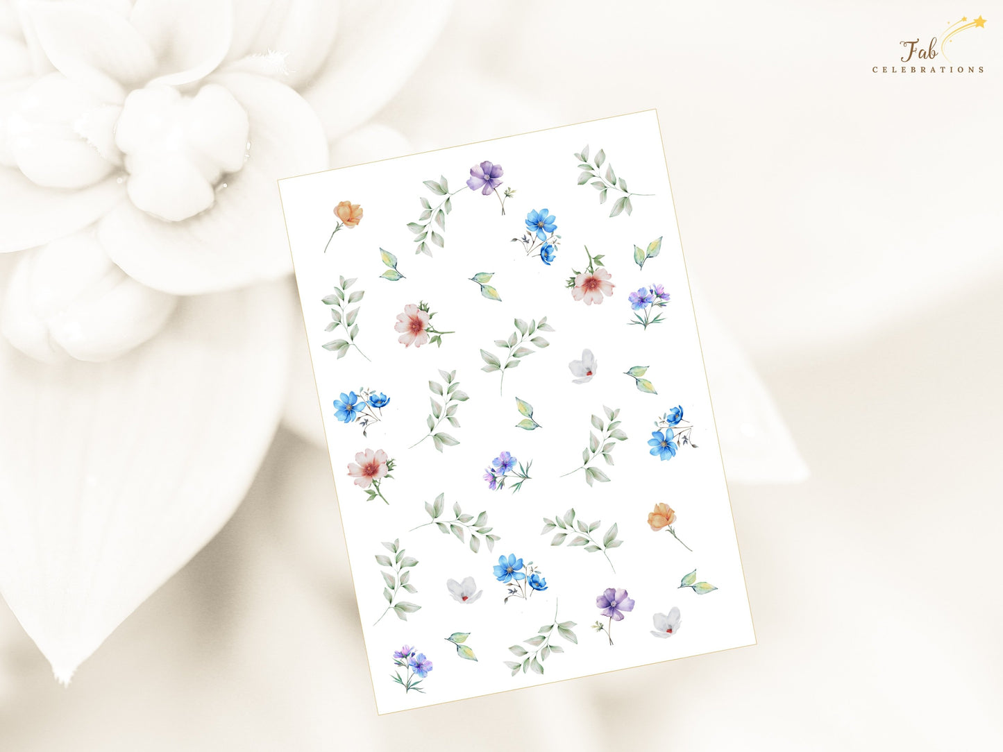 Pastel Wedding Menu Template Canva template designed to showcase wedding dinner courses beautifully with elegant floral artwork and soft colors.