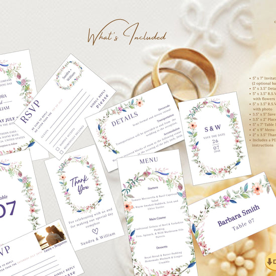 Step-by-step guide for customizing boho wedding invitation template in Canva, including text editing, color adjustments, and printing preparation for beautiful results.