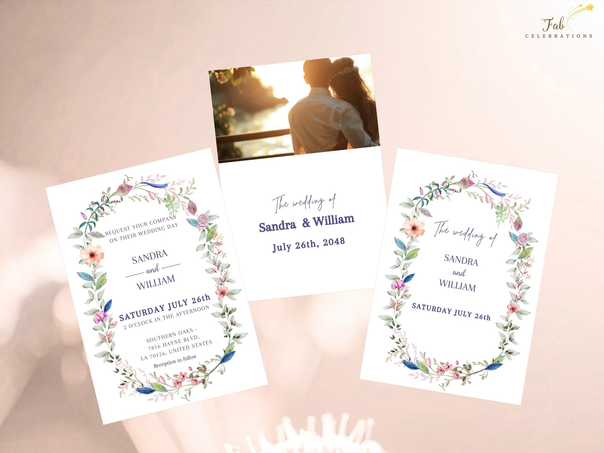 Complete tutorial demonstrating how to customize wedding invitation template designs, including text editing, layout adjustments, and printing preparation for professional results.