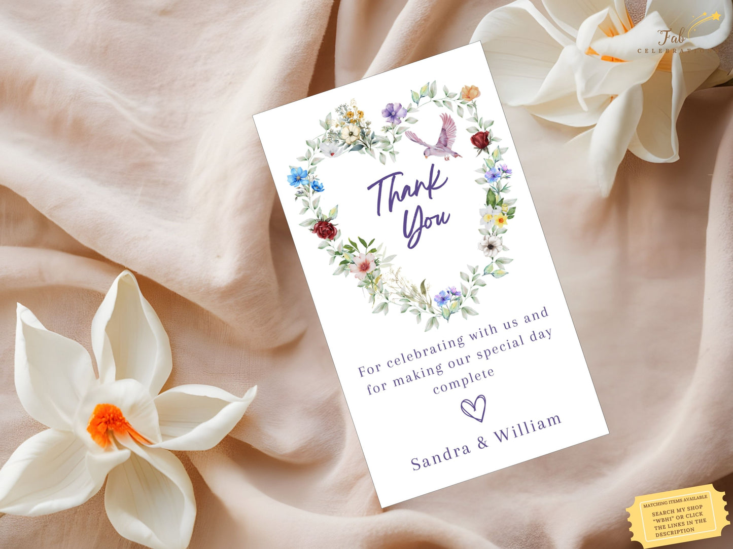 Romantic poetry wedding invitations editable Canva layout with customizable fonts, colors and text, perfect for DIY brides creating heartfelt thank you notes.
