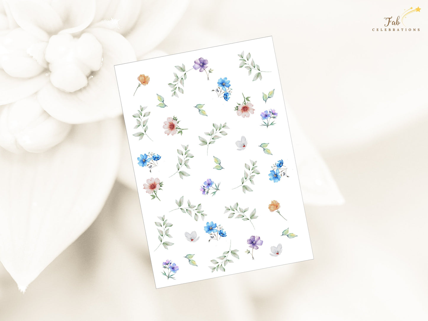 Soft Floral Wedding Details Card Canva template designed to share accommodations, schedules and wedding day information with elegance and timeless floral charm.